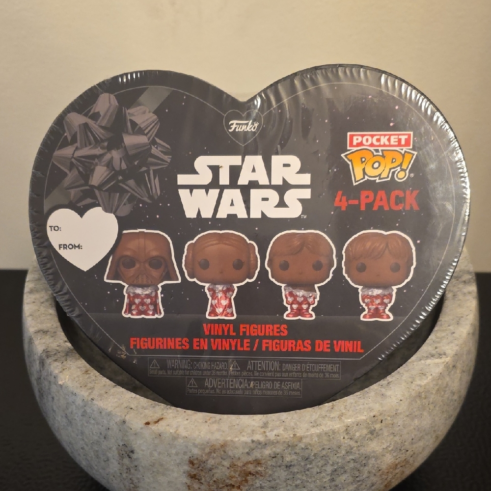 ❤️NEW❤️ Funko Star Wars Pocket Pop! ♥️VALENTINES DAY❤️ 4-Pack Vinyl Figures